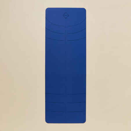 Prostirka za jogu Grip+ 185 cm x 65 cm x 5 mm indigo plava