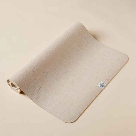 Yogamatte umweltbewusst hergestellt aus Jute/Kautschuk 4 mm 