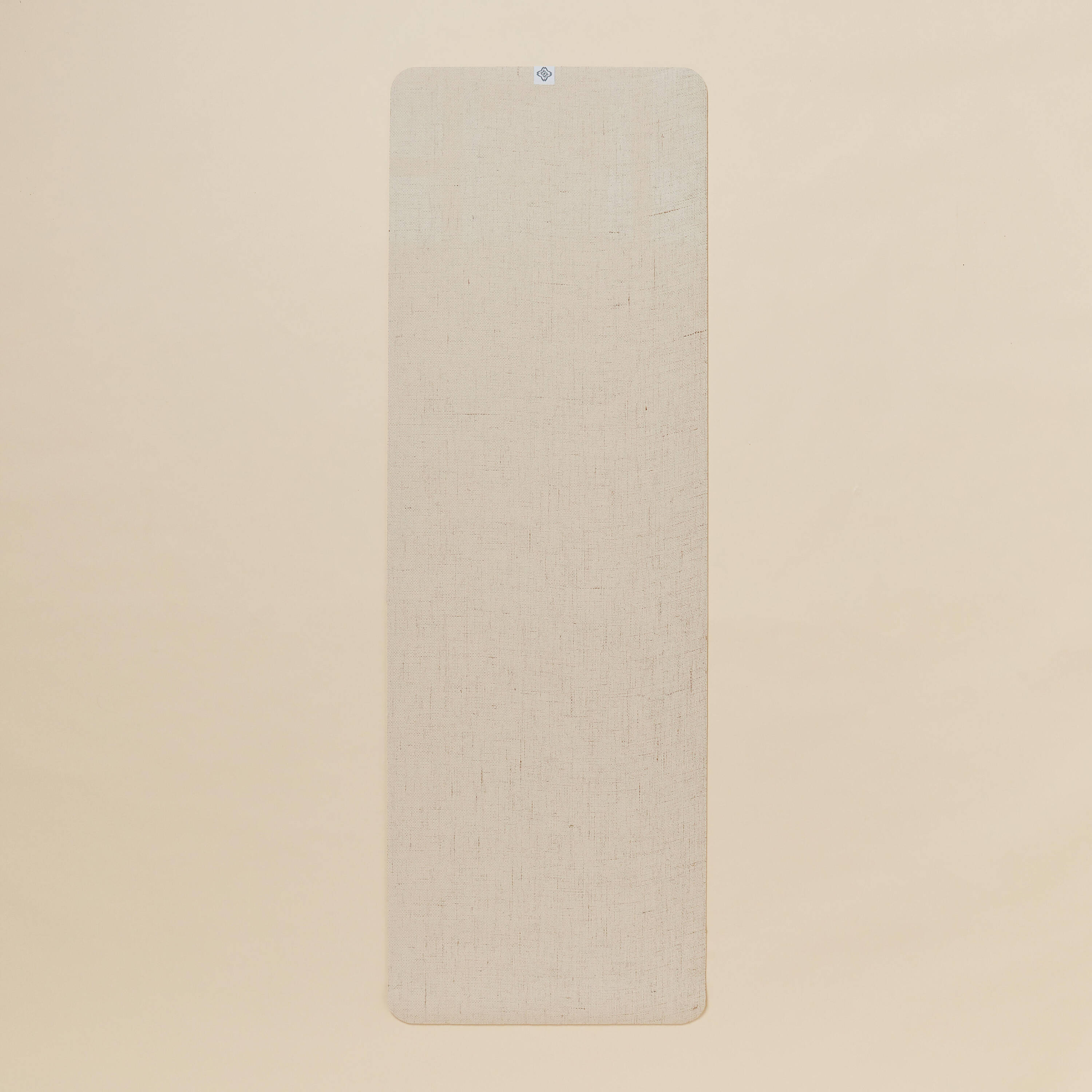 Yoga Mat, 4 mm thick, 183 x 61cm, with Strap, Jute and Natural Rubber, Dynamic -  3