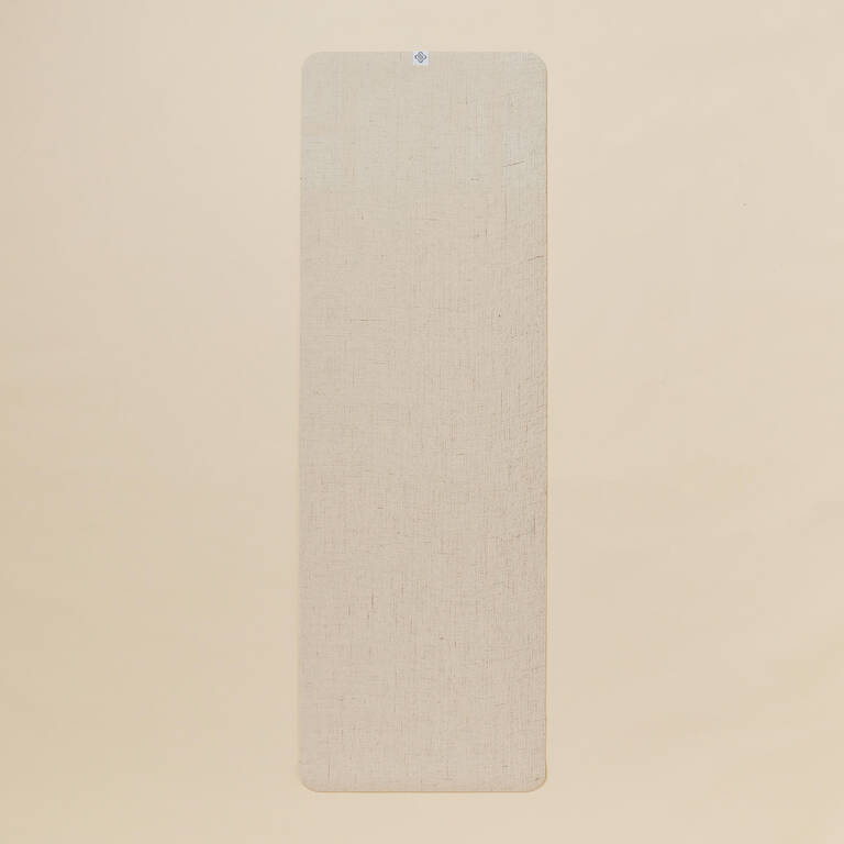 183 cm x 61 cm x 4 mm Jute and Natural Rubber Yoga Mat