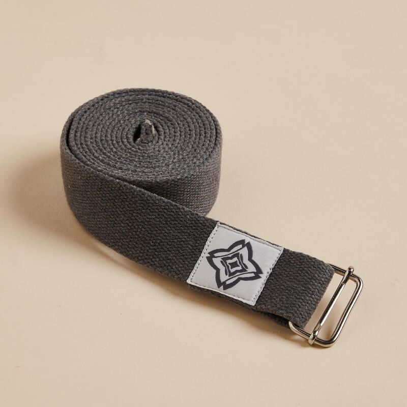 Cinturón de yoga Kimjaly gris ecodiseñado