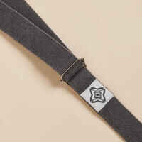 Organic Cotton Yoga Strap - Grey