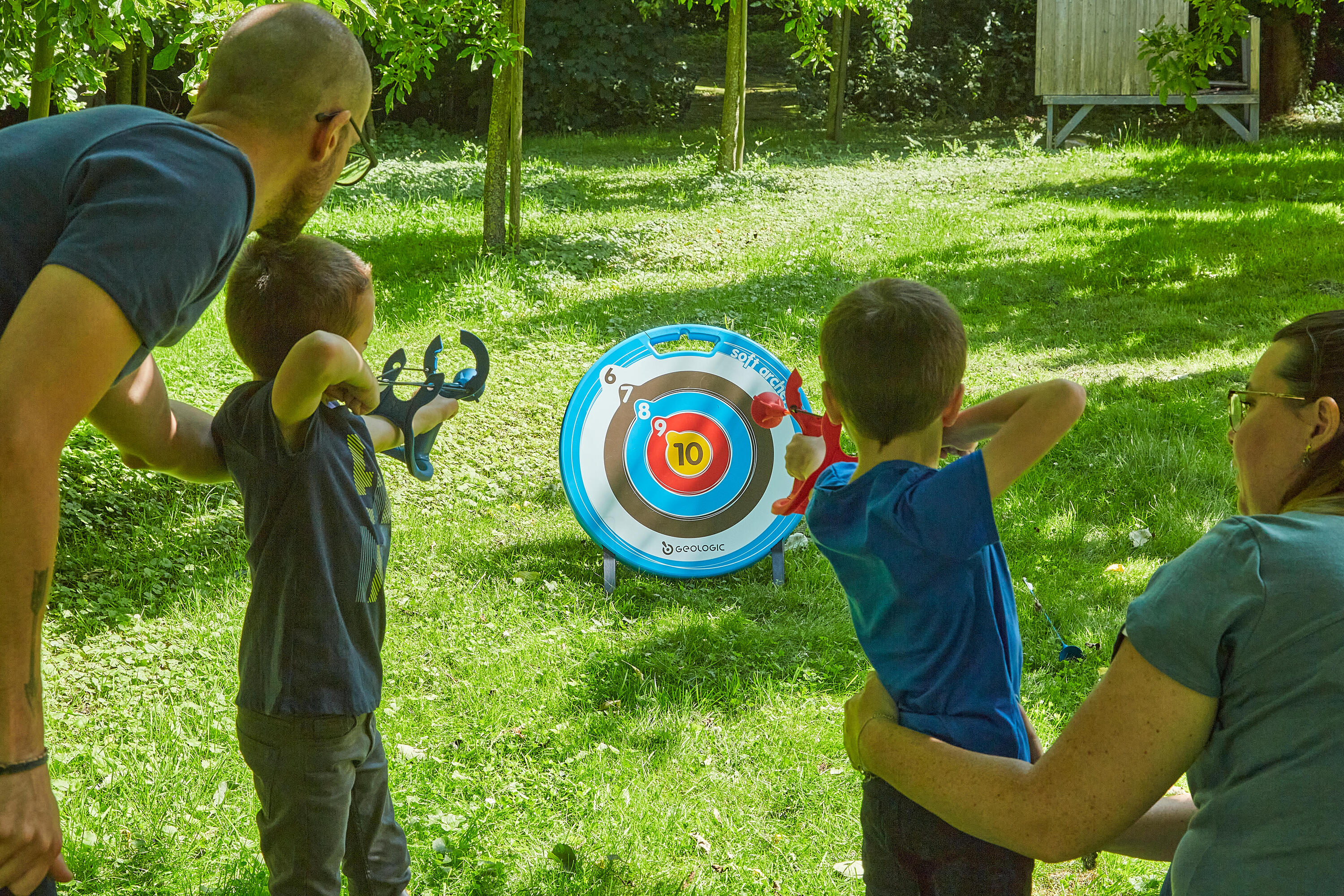 SET TIR A L'ARC EASYTECH BLEU 14/15