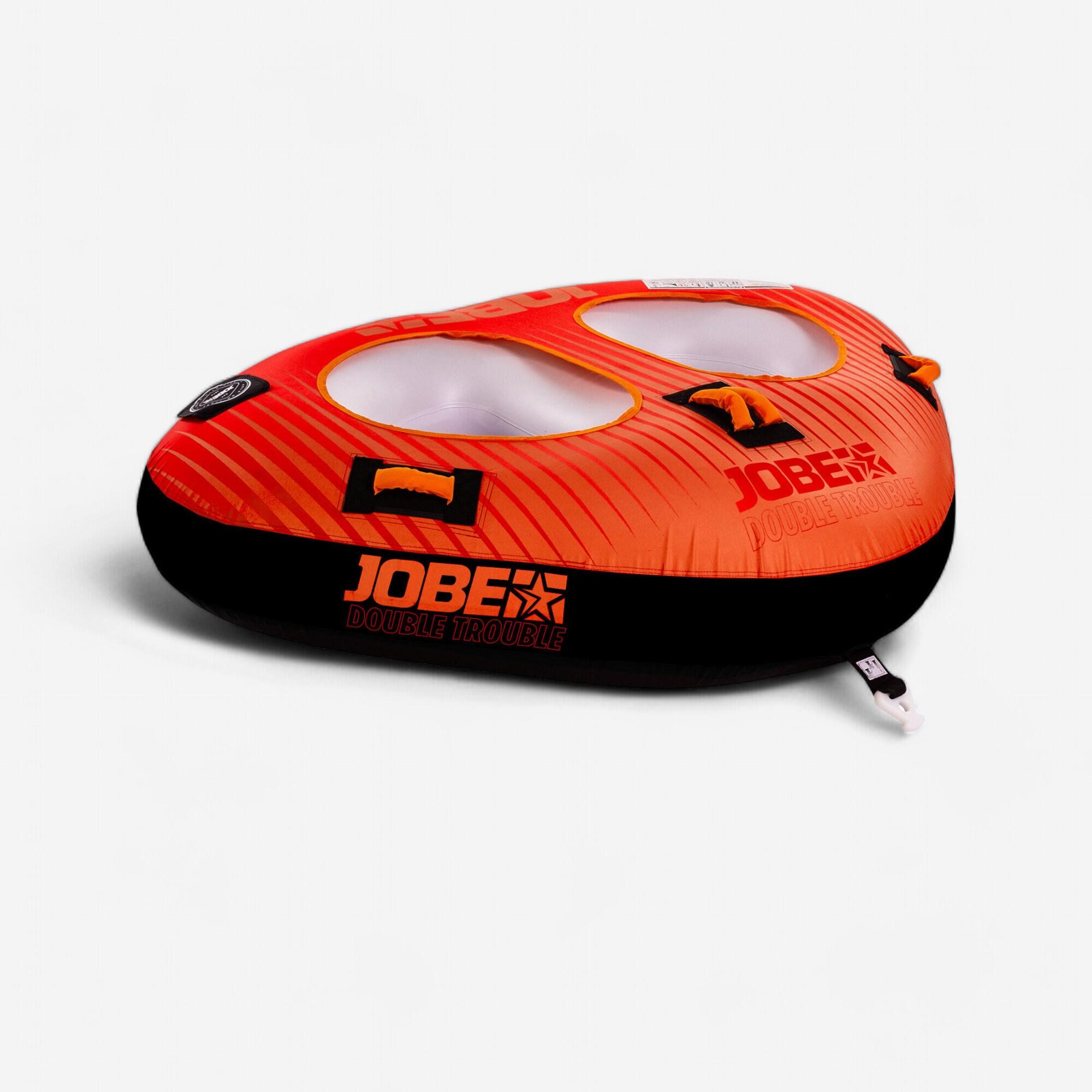 Jobe - Bouée Tractée 2 Personnes - Jobe Double Trouble - Bouée Tractée - Surf Bodyboard Ski Nautique - - Taille Unique - Decathlon