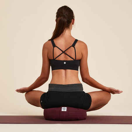 Yoga-Zafu Meditation rund bordeauxrot 