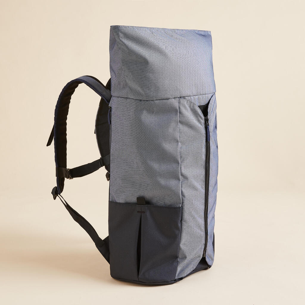 Mochila Esterilla Yoga Azul Gris