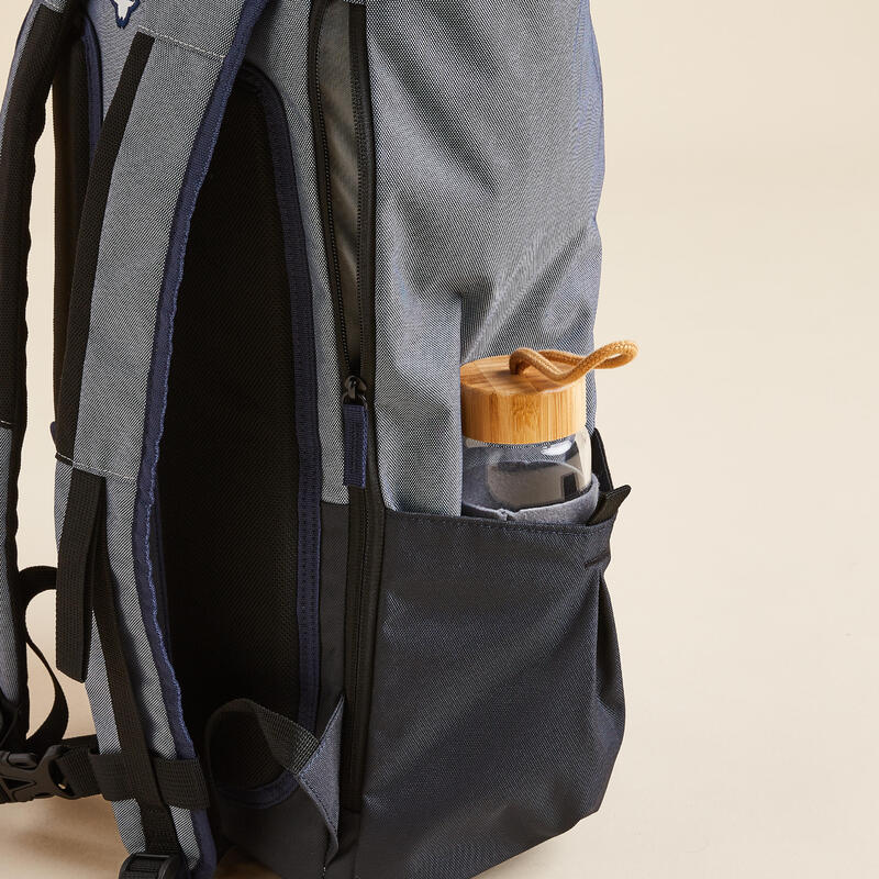 Sac à dos tapis de yoga 35L, gris