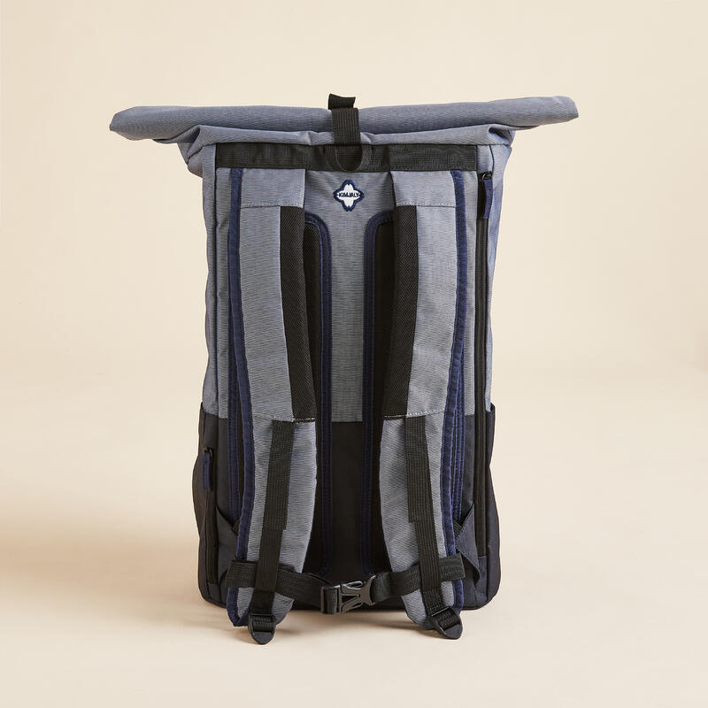 Rucksack für Yogamatte blau/grau 