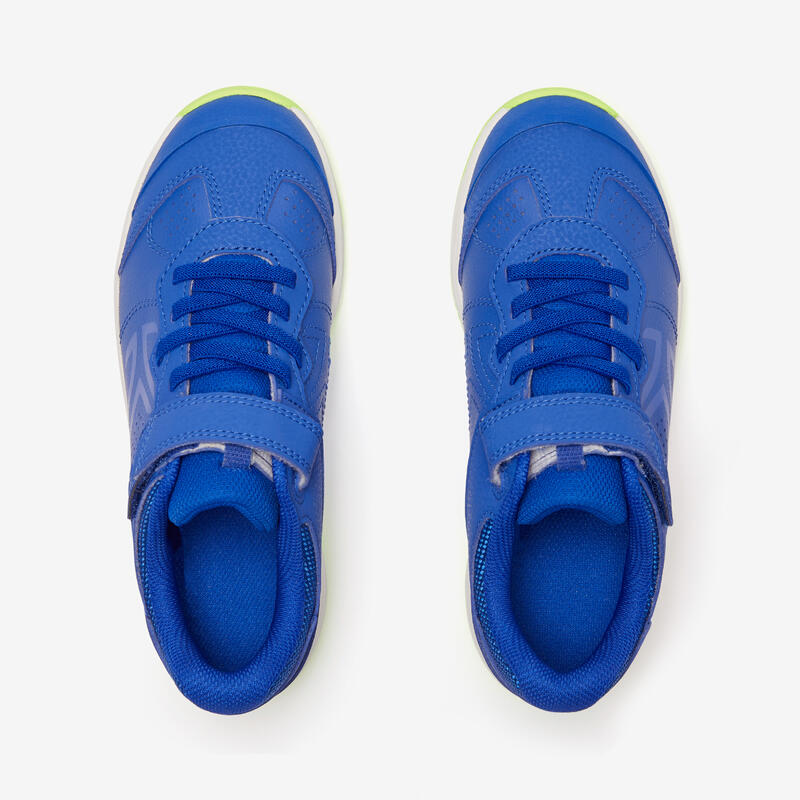 Çocuk Neon Mavi Cırt Cırtlı Spor Ayakkabı TS160