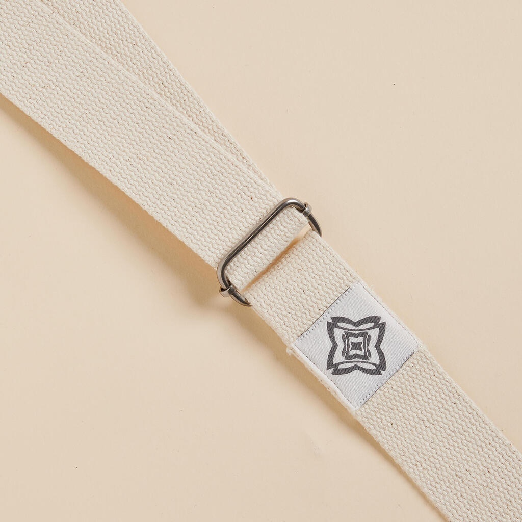 Organic Cotton Yoga Strap - Beige