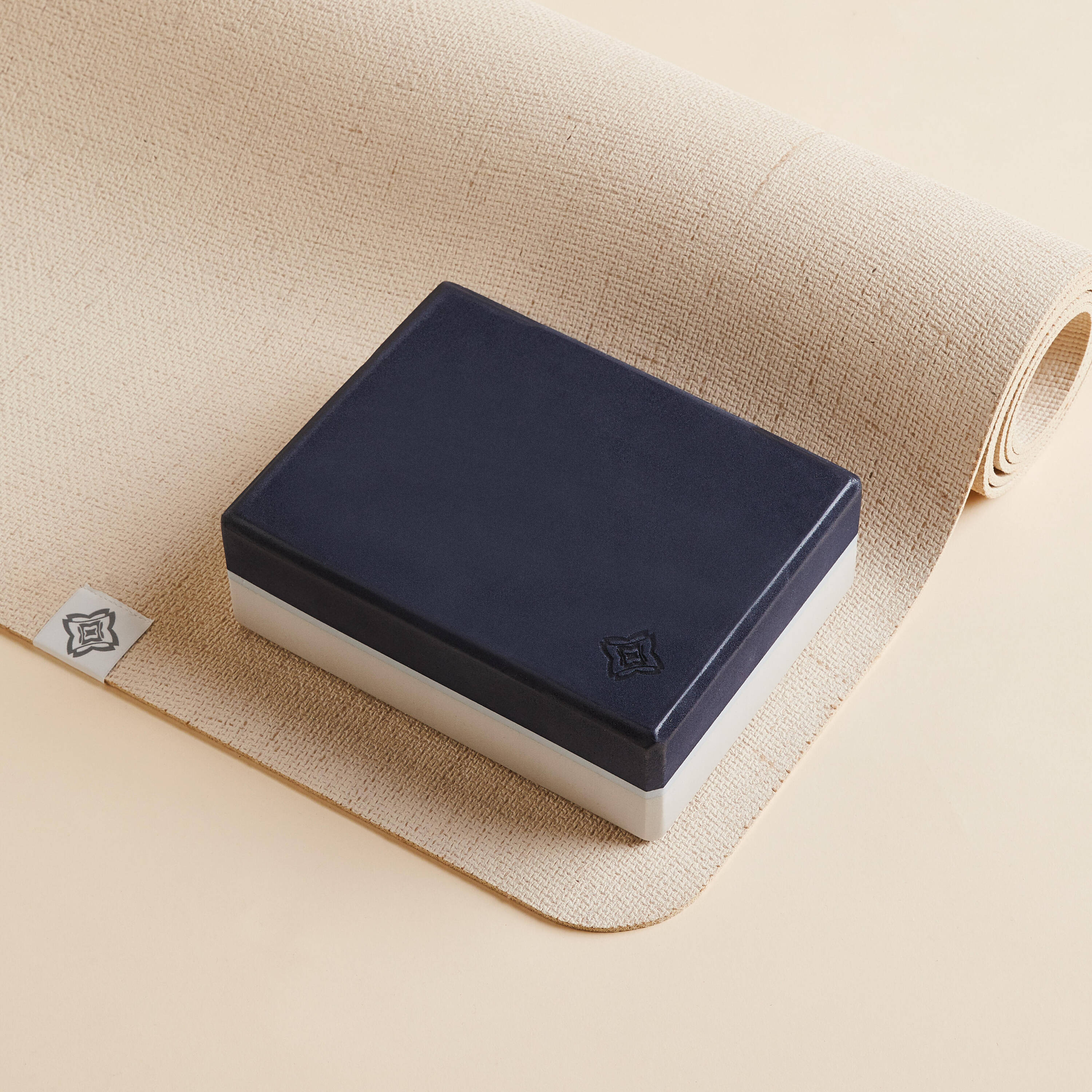 Yoga Foam Block Large - Grey/Blue -  5