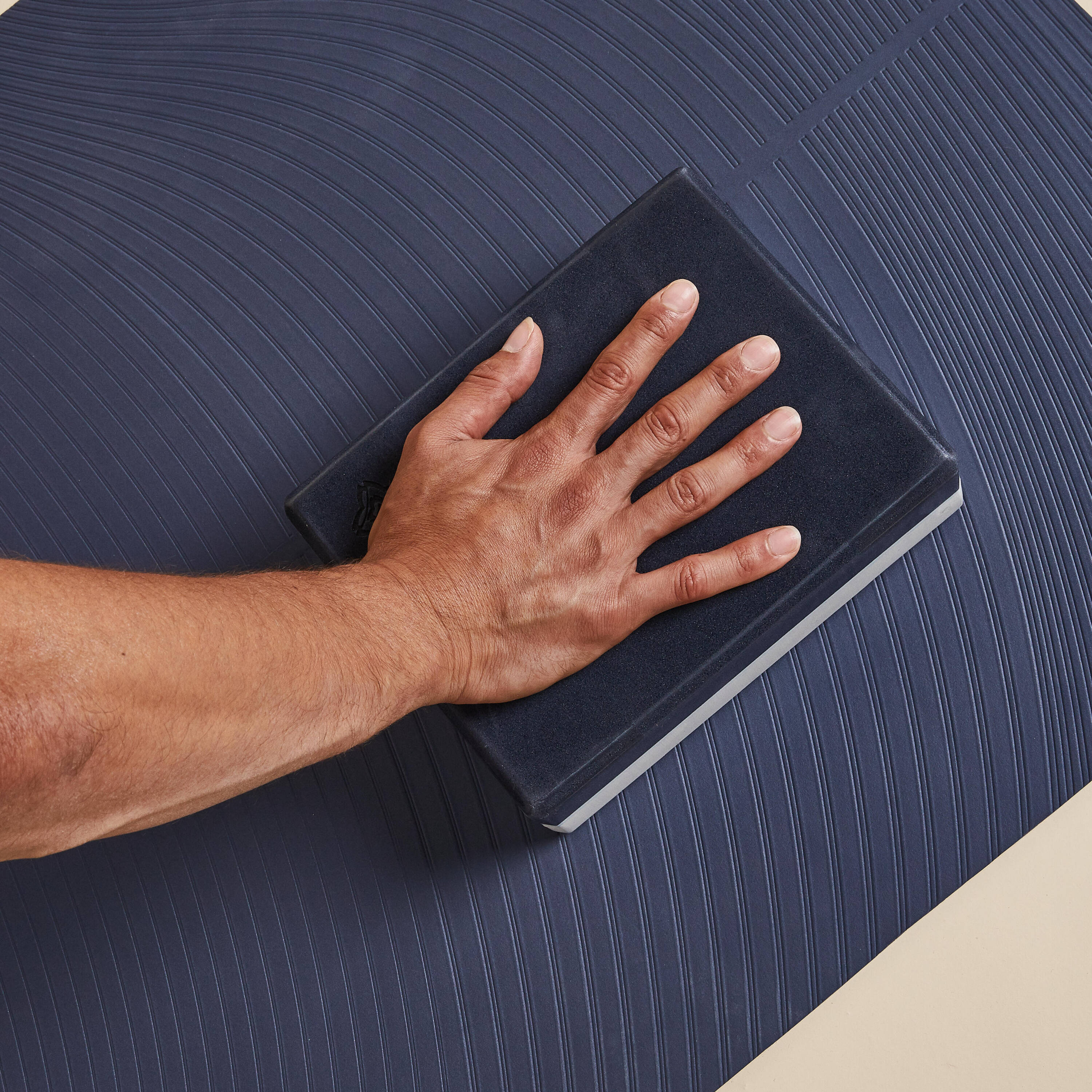 Yoga Foam Block Large - Grey/Blue -  4