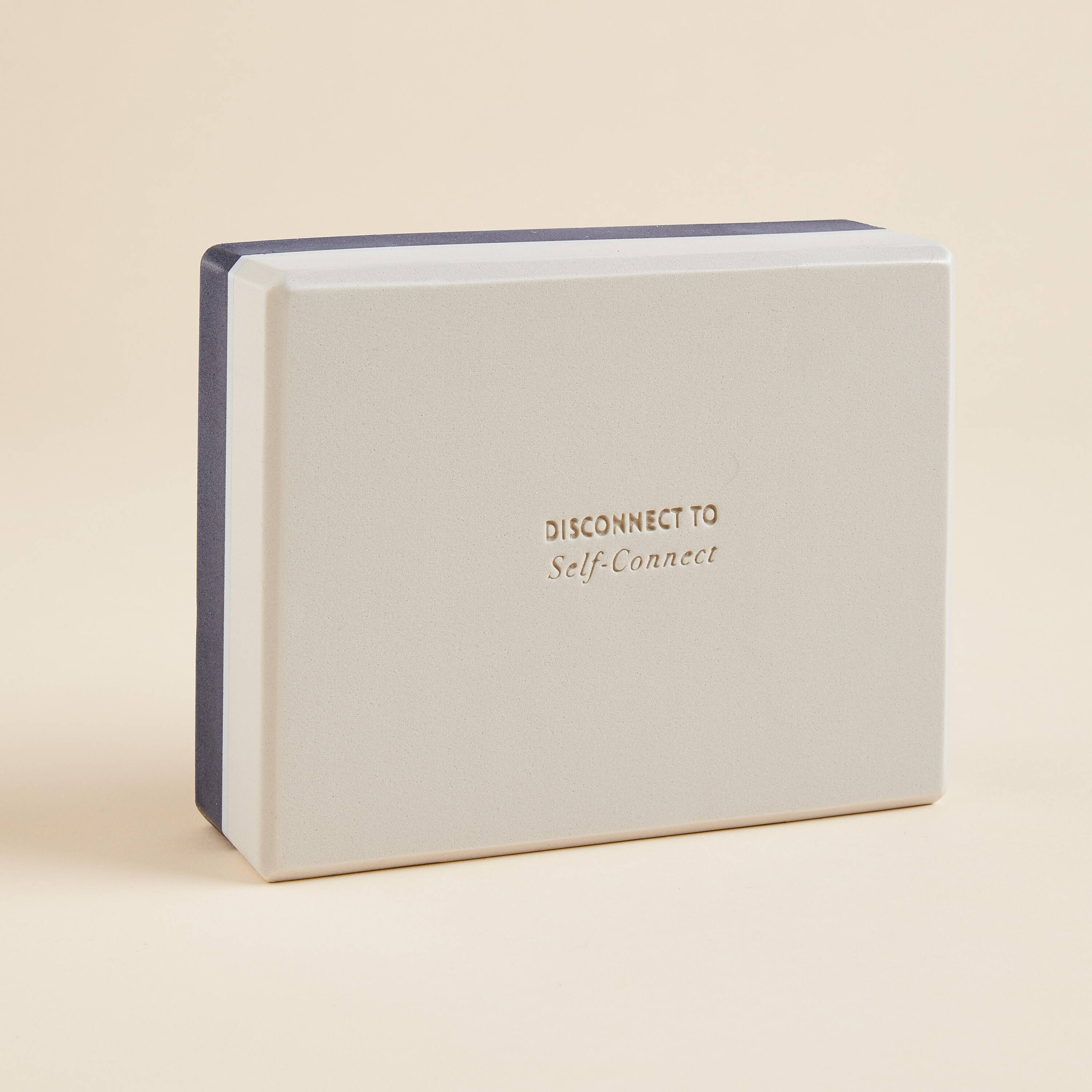 Yoga Foam Block Large - Grey/Blue -  1