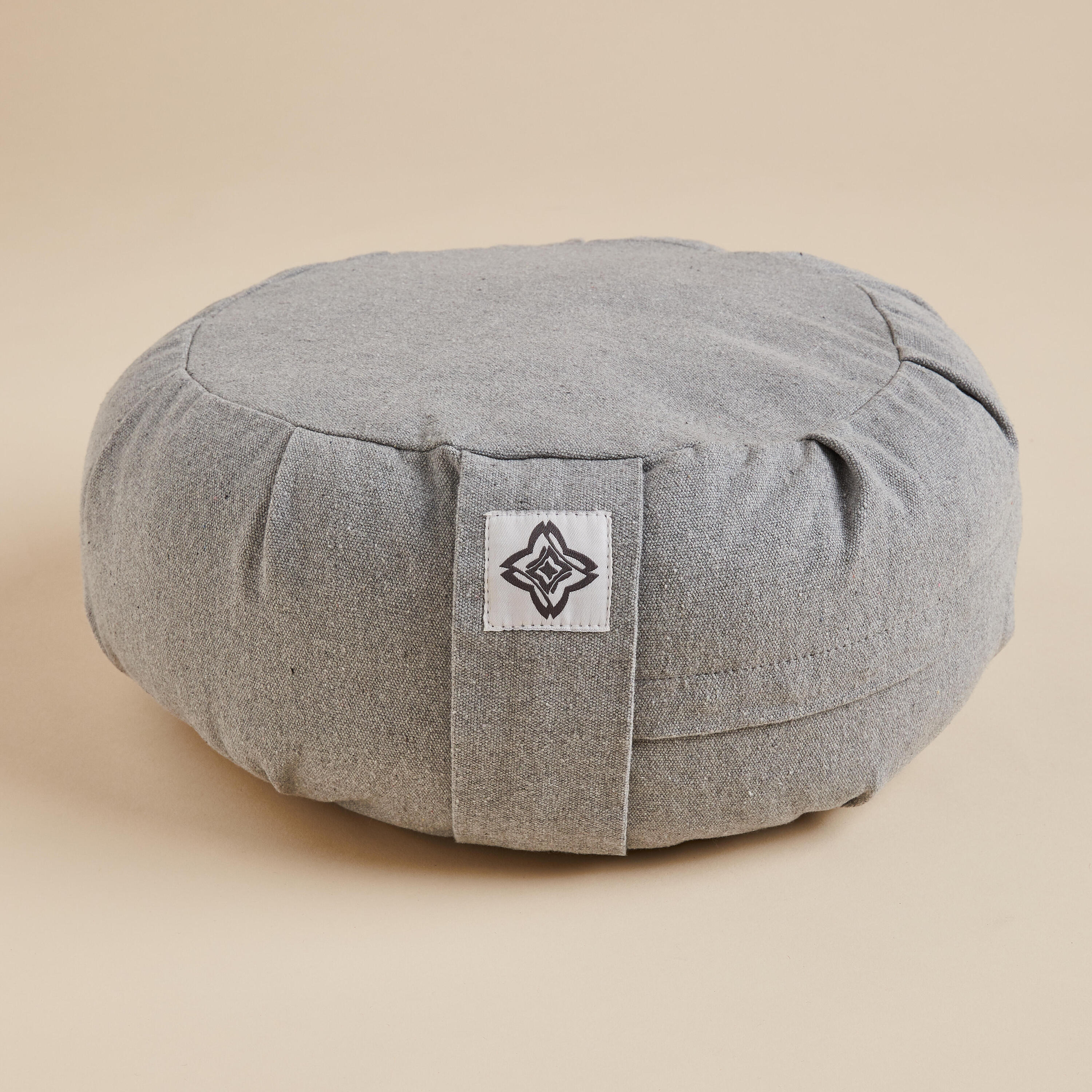 Yoga Zafu Meditation Cushion Mottled Grey