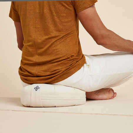 Yoga-Zafu Meditation rund beige 