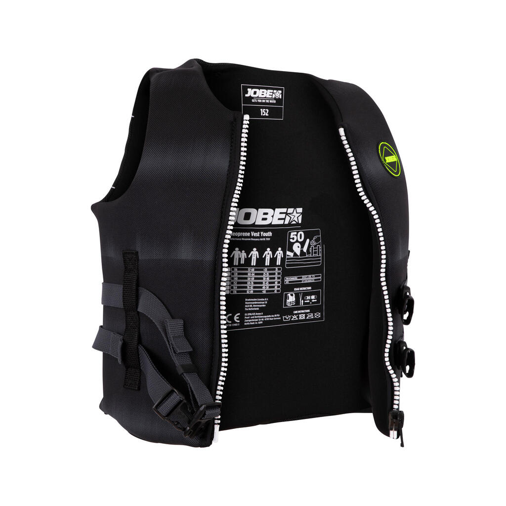 KIDS' WAKEBOARDING NEOPRENE BUOYANCY AID VEST