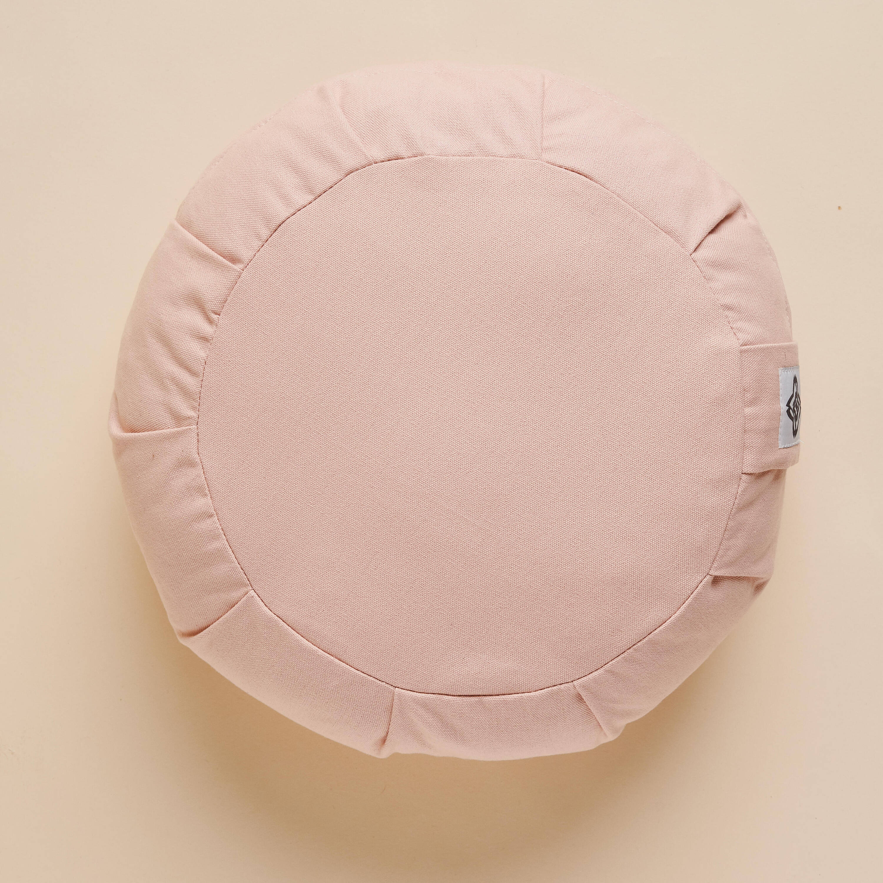 Round Yoga & Meditation Zafu Cushion - Pink -  3