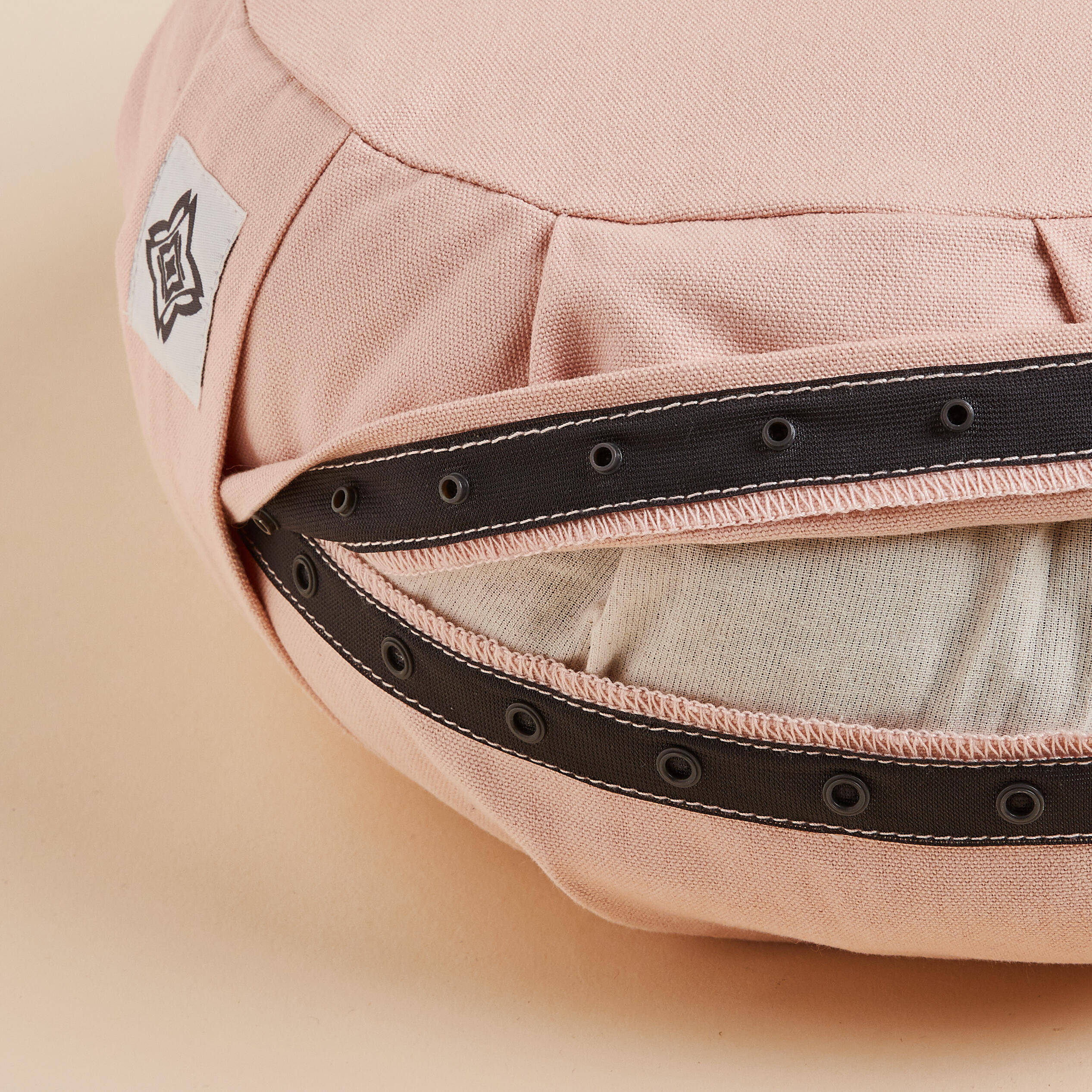 Round Yoga & Meditation Zafu Cushion - Pink -  5