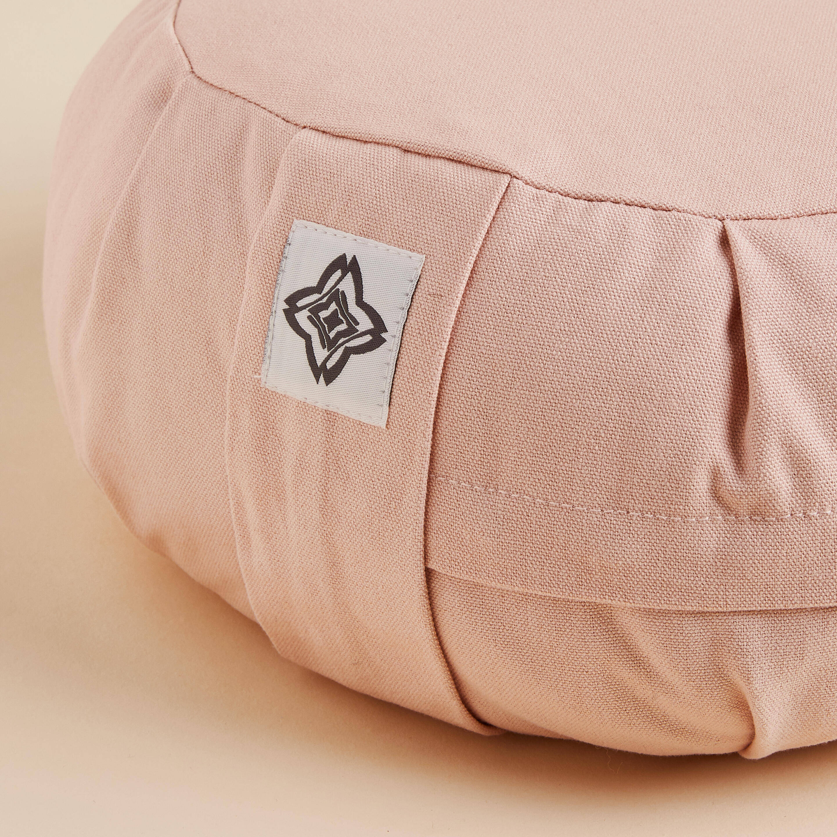Round Yoga & Meditation Zafu Cushion - Pink -  4