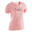 Gyerek rövid ujjú póló tornára 100-as, rózsaszín, mintás 