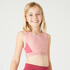 Girls Cotton Crop Top - Pink