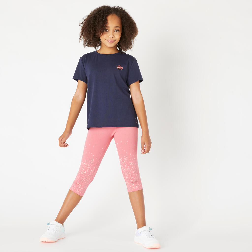 Girls' Cotton T-Shirt - White