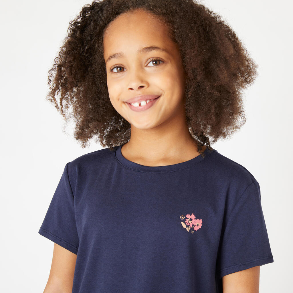 T-SHIRT FILLE COTON Blanc