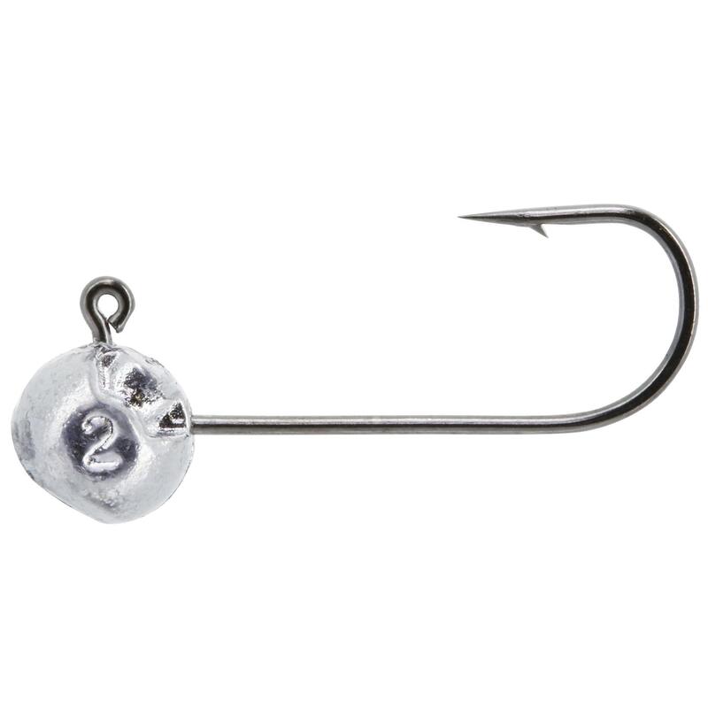 Cabeza Plomada Pesca Señuelos Flexibles Round Jig Head x4 2 g