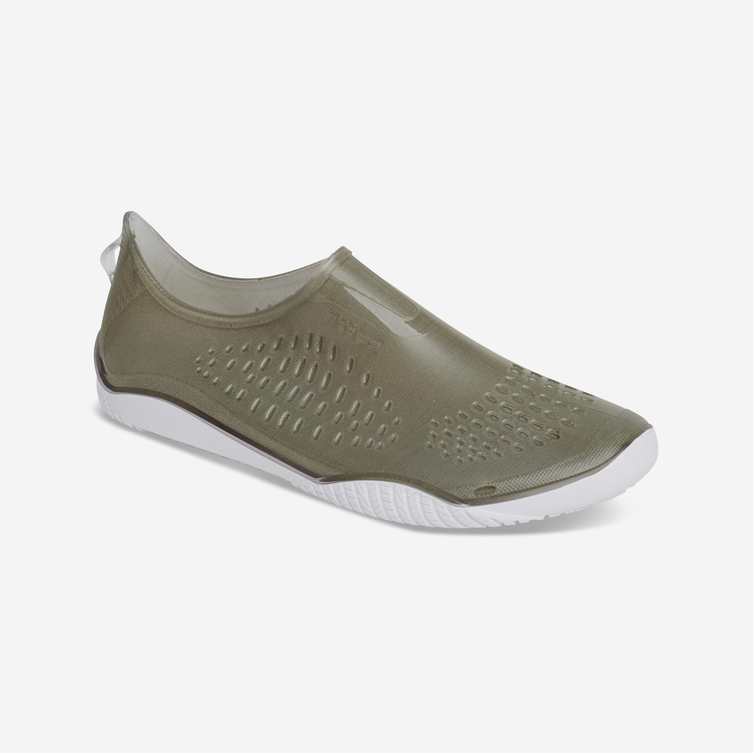 Chaussures Aquatiques Aquabike Aquagym Fitshoe kaki pour les clubs et collectivites Decathlon Pro