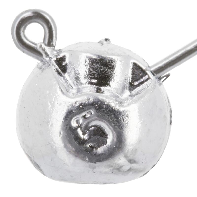 Tête plombée pêche aux leurres souples ROUND JIG HEAD x4 5 gr