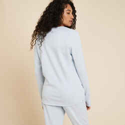 Women's Easy Yoga Sweatshirt - Light Blue