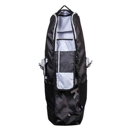 Vaikų / suaugusiųjų talpus žolės riedulio įrangos krepšys „FH560“, juodas
