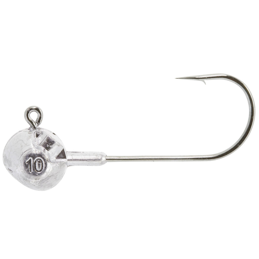 Tête plombée pêche aux leurres souples ROUND JIG HEAD x4 10 gr