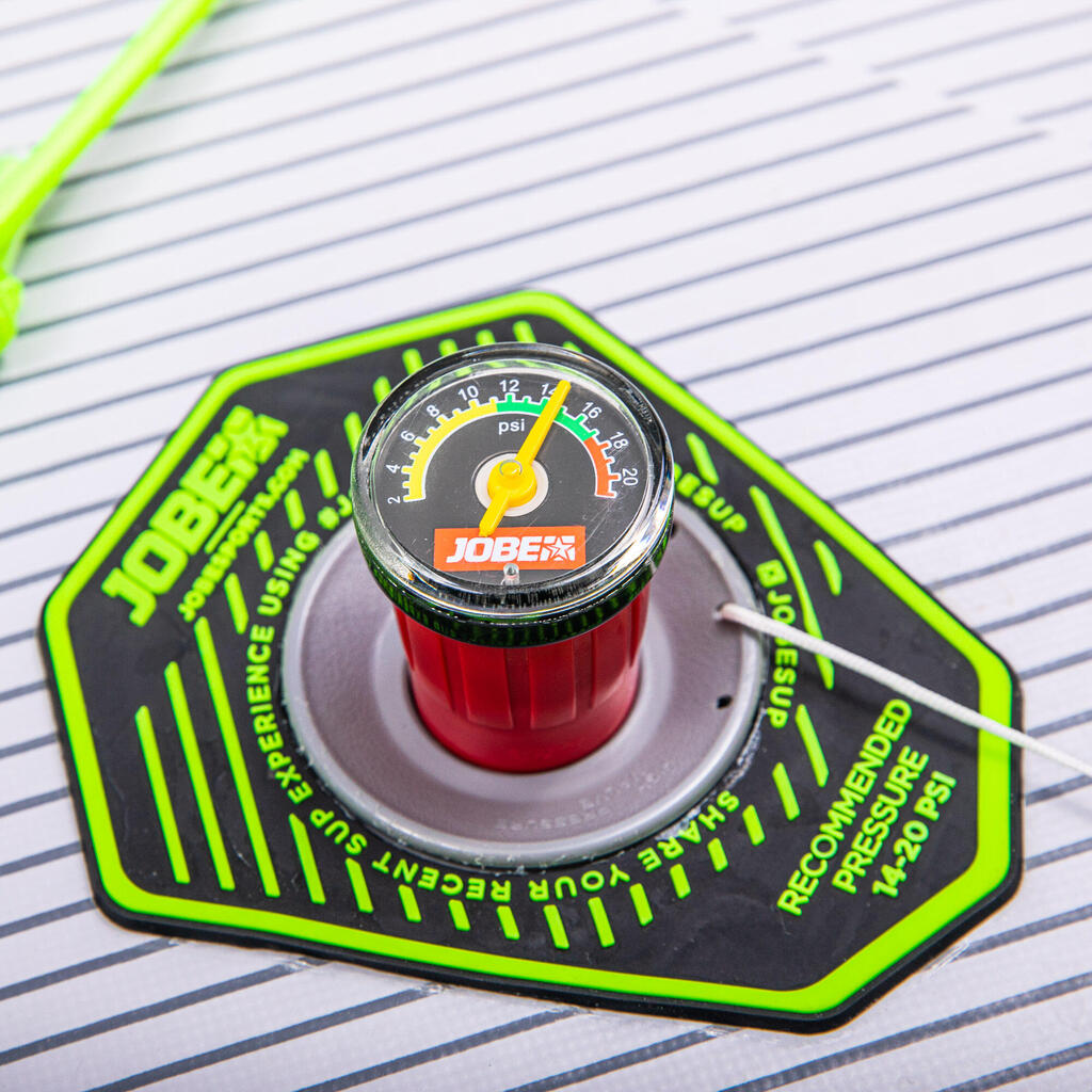 Pressure controller for high-pressure SUP or kayak craft.