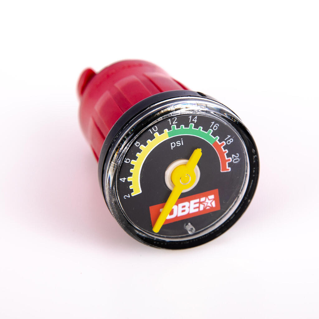 Pressure controller for high-pressure SUP or kayak craft.