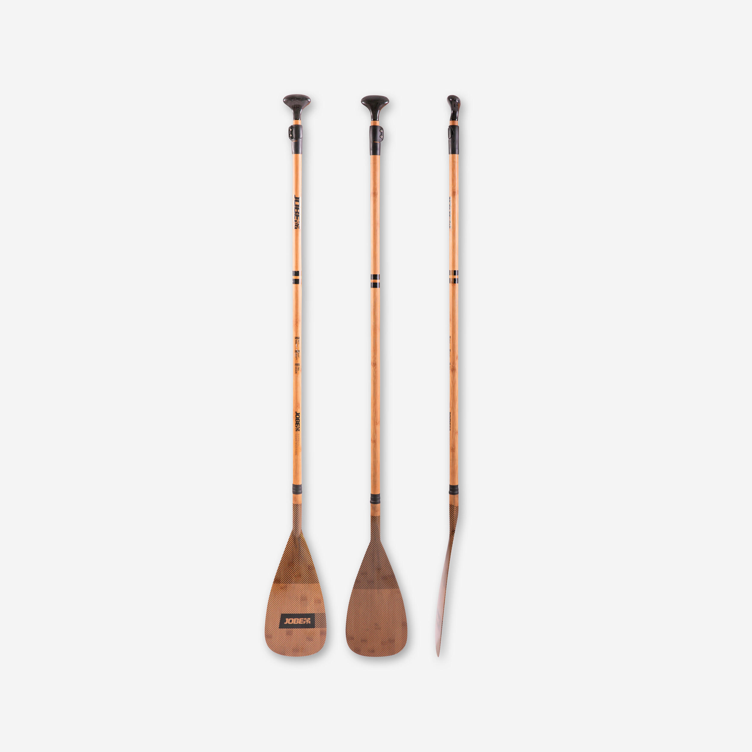 SUP 2-part Adjustable Classic Bamboo Paddle JOBE | 180-220 cm 1/8