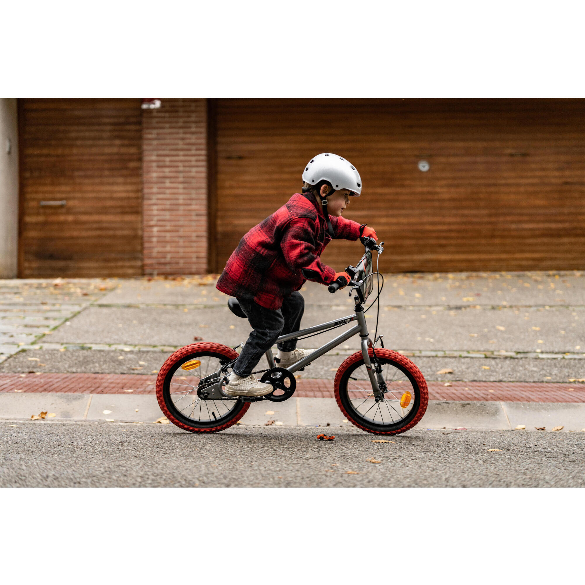 BMX BAMBINO 16" WIPE 500 GRIGIO 5-7 ANNI