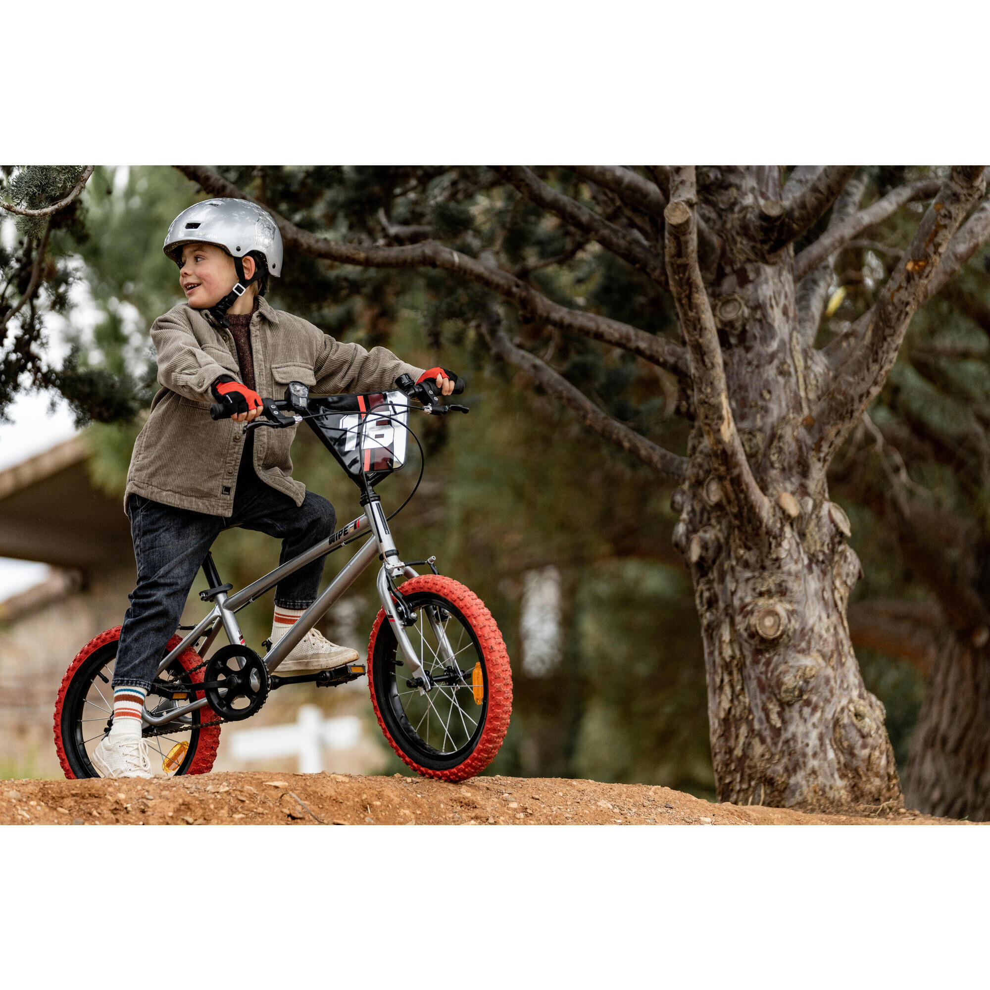 BMX BAMBINO 16" WIPE 500 GRIGIO 5-7 ANNI