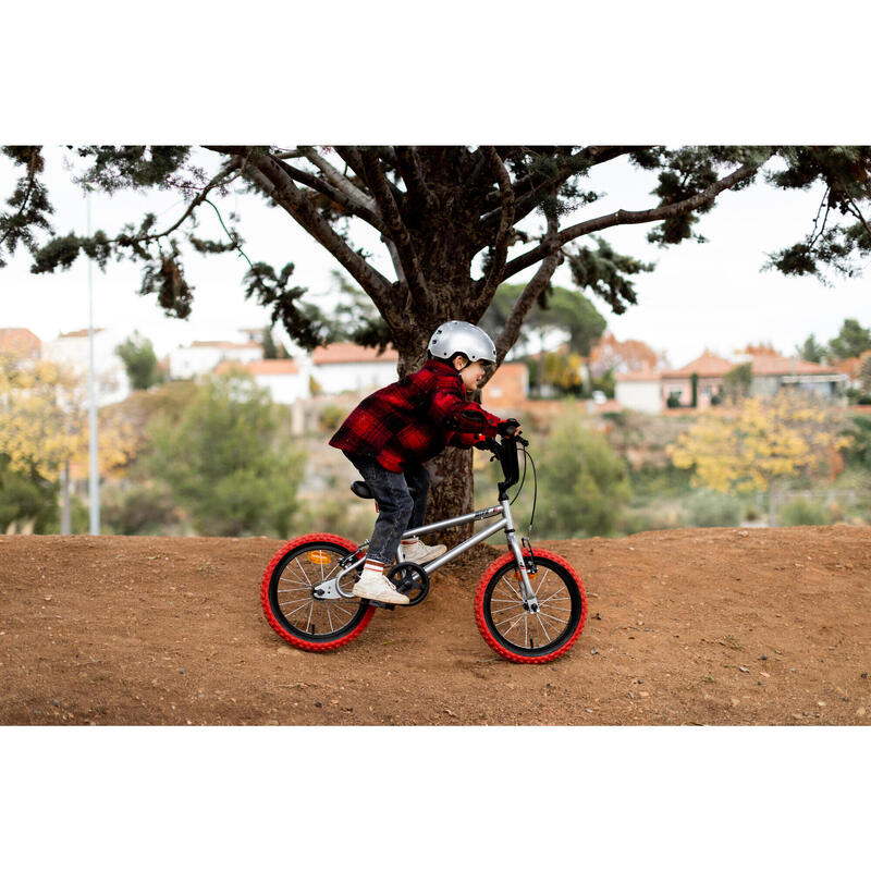 Kindervelo BMX 16 Zoll Wipe 500 grau