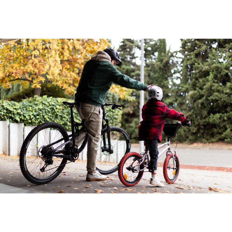 BMX VOOR KINDEREN 16" WIPE 500 GRIJS 5-7 JAAR