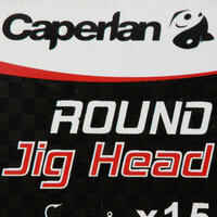 Round jig head for fishing with soft lures ROUND JIG HEAD x 15 10 g