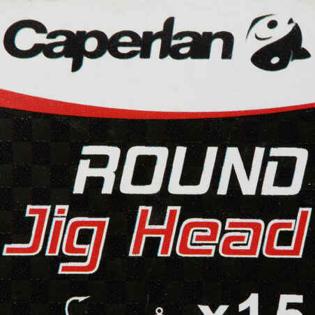 Round jig head for fishing with soft lures ROUND JIG HEAD x 15 10 g
