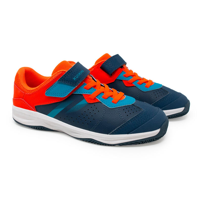 Kinder Padelschuhe - PS 190 blau/rot