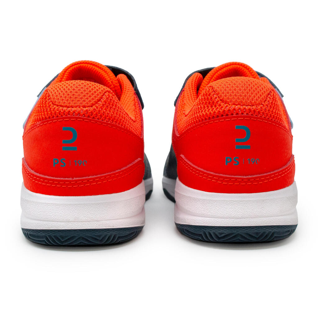 Kids' Padel Shoes PS 190 - Blue/Red