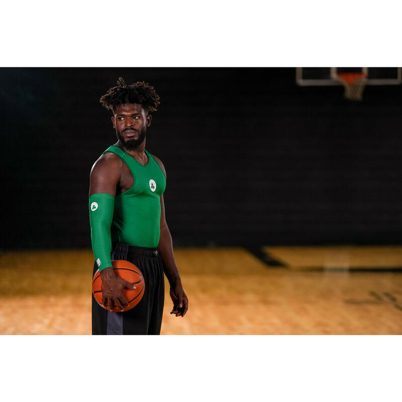 Shooting sleeve voor basketbal NBA Boston Celtics E500 groen