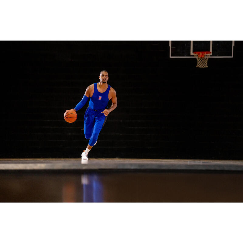 Legging 3/4 de basketball NBA Los Angeles Clippers Adulte - 500 bleu