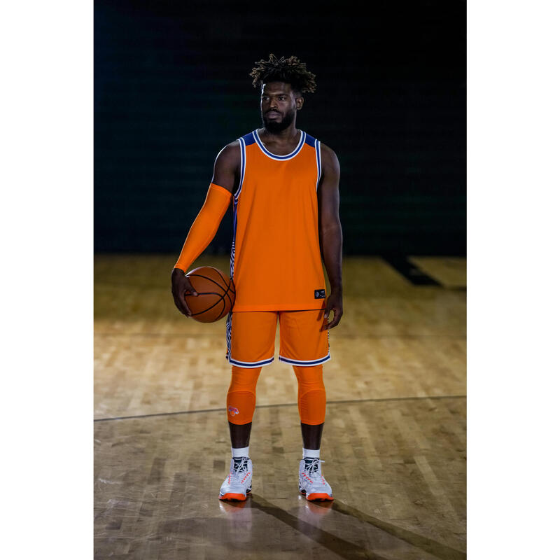 Legging 3/4 de basketball NBA New York Knicks Adulte - 500 orange