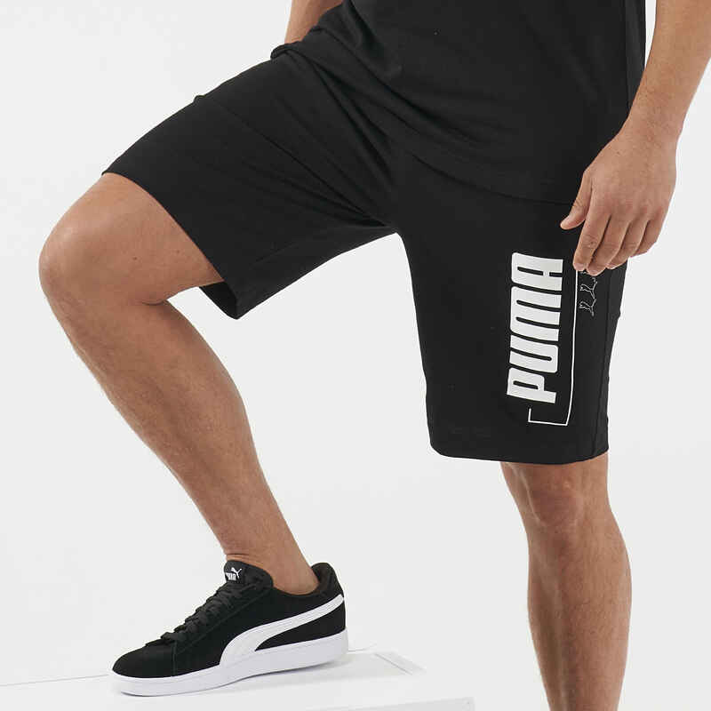 Shorts Fitness Baumwolle Herren schwarz Shorts Fitness Baumwolle Herren schwarz
