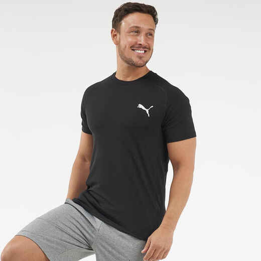 
      Men's Cotton Fitness T-Shirt - Black
  