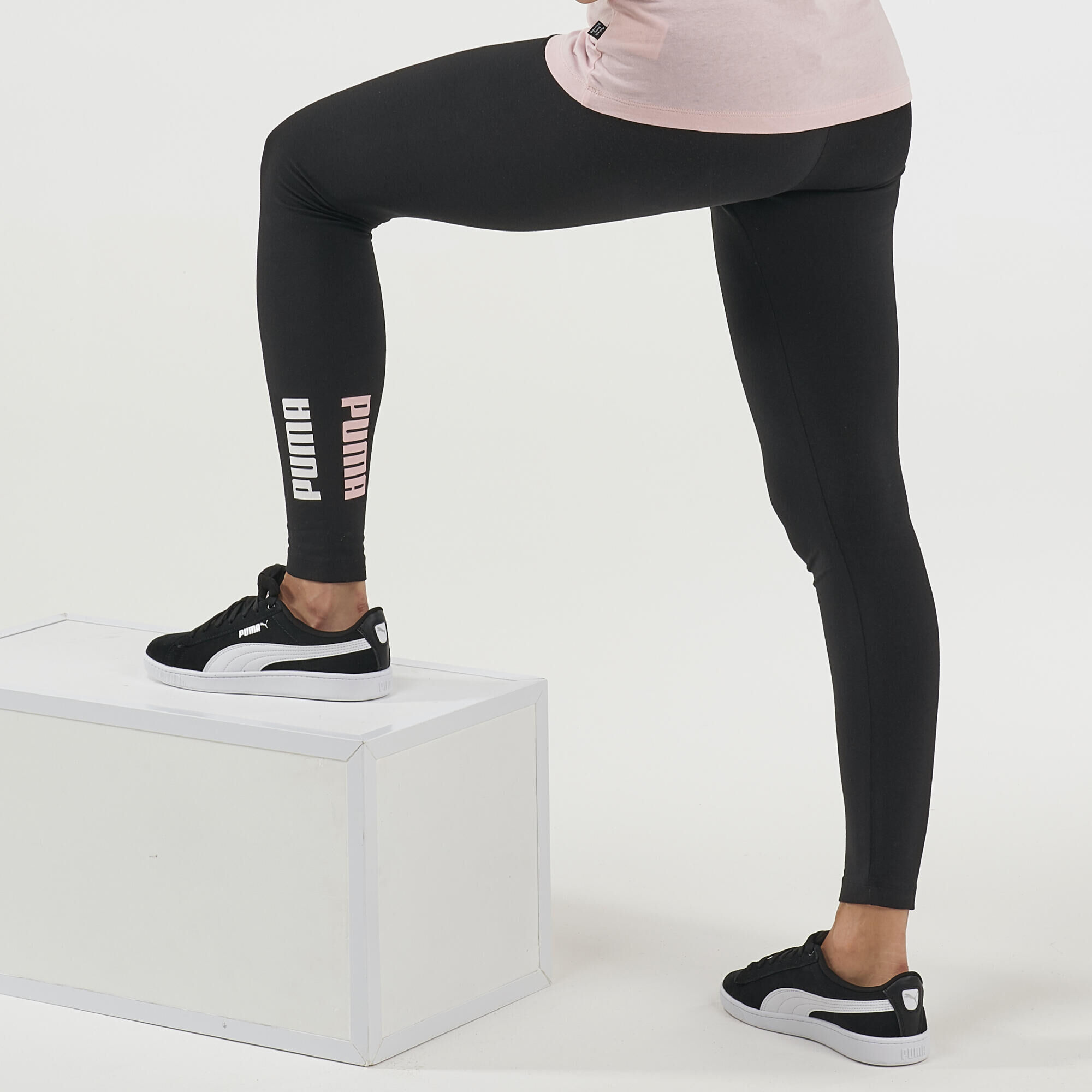 PUMA Women's Cotton Fitness Leggings - Black